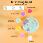 Ergonomic baby nail buffer showing easy-to-hold design