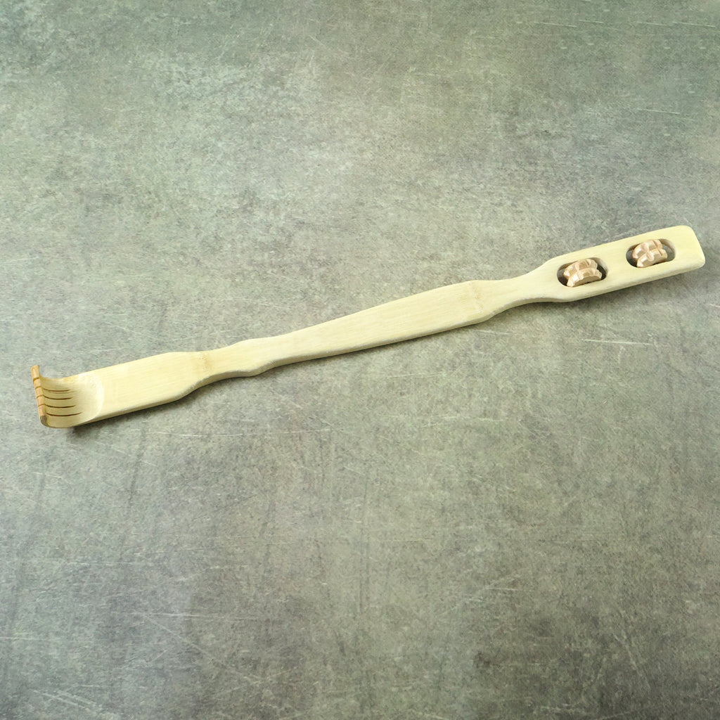 Acupressure wooden massage stick for relaxation