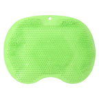 Foot cleaning silicone mat with anti-slip texture for shower use