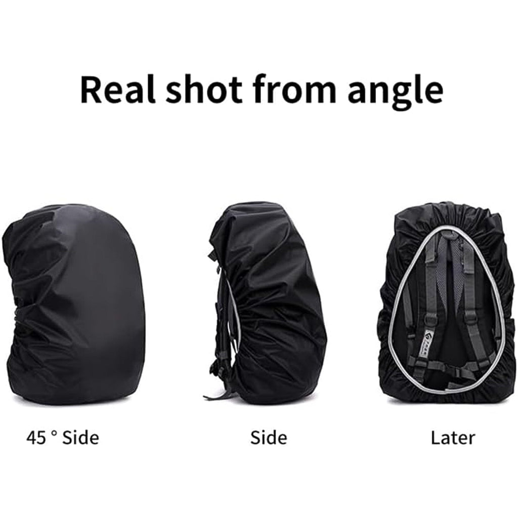 Side view of the waterproof cover with adjustable buckle straps for enhanced stability.