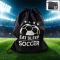 Black Drawstring Sport Backpack, ideal for gym and daily use.