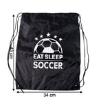 Back view of the comfortable Drawstring Sport Backpack, ready for adventure.