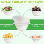 Leak-resistant disposable bagasse bowl suitable for catering use