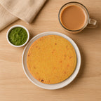 Stack of Maniarr's Ginger Garlic Bajri Khakhra, ready to be served as a healthy snack.