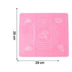 Diagram illustrating the precise dimensions of the silicone baking mat (29x26 cm).