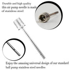 Inflation needle adapter angled view for hand pump use