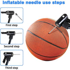 Football inflation pin needle adapter for air pumps
