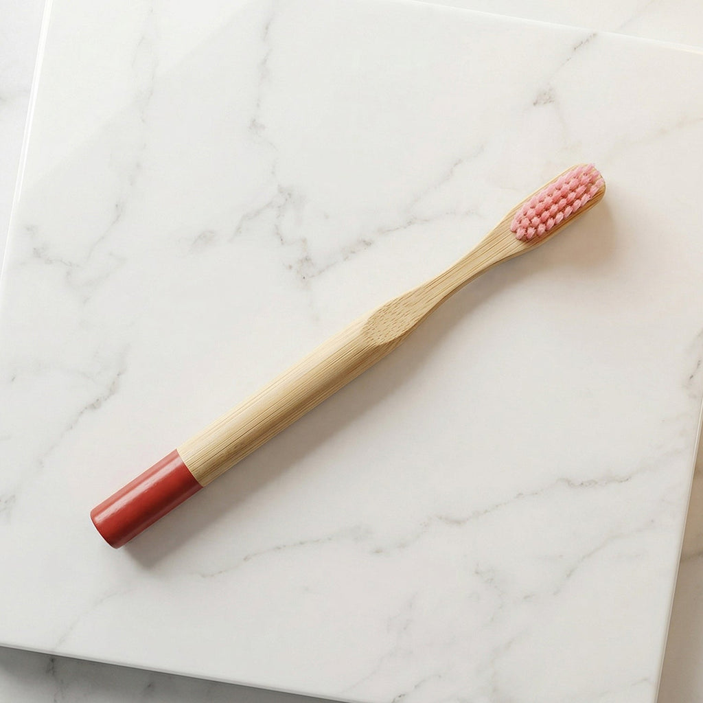 Eco-friendly bamboo toothbrush with soft bristles and design