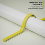 Elastic exercise band with smooth surface for comfortable resistance training