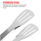 Grilling stainless steel tongs for BBQ and heat resistant cooking