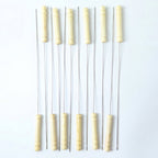 Grilling skewers set with wooden handles for kebabs and vegetables