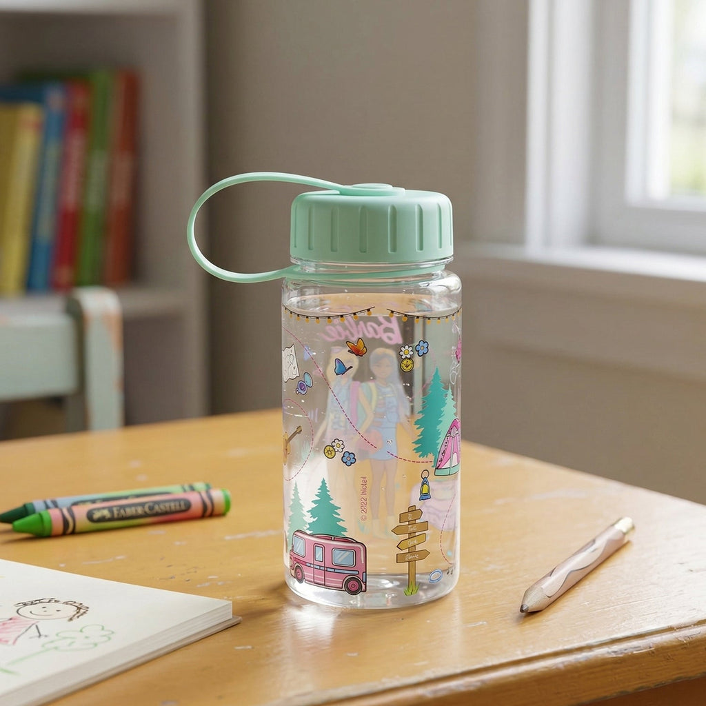 Kids water bottle with secure leakproof lid