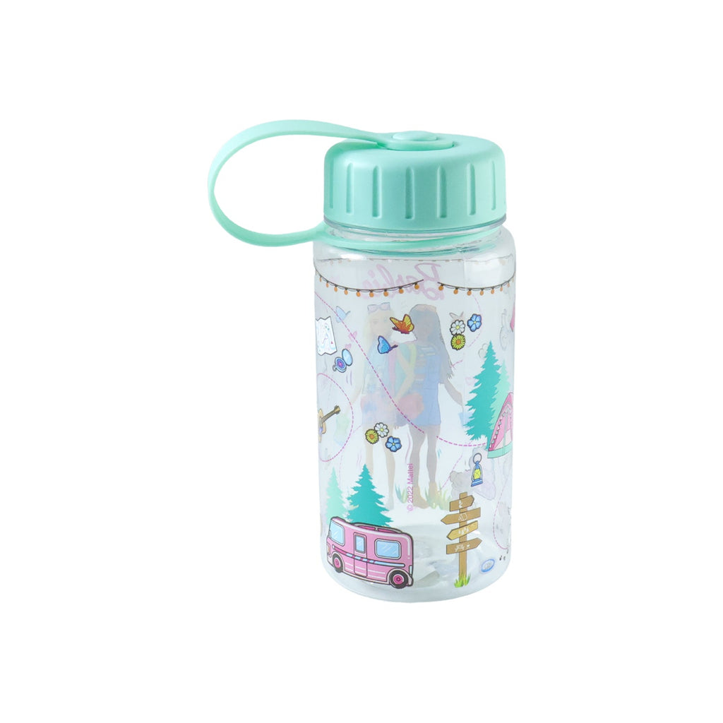 Colorful plastic water bottle for children with printed design