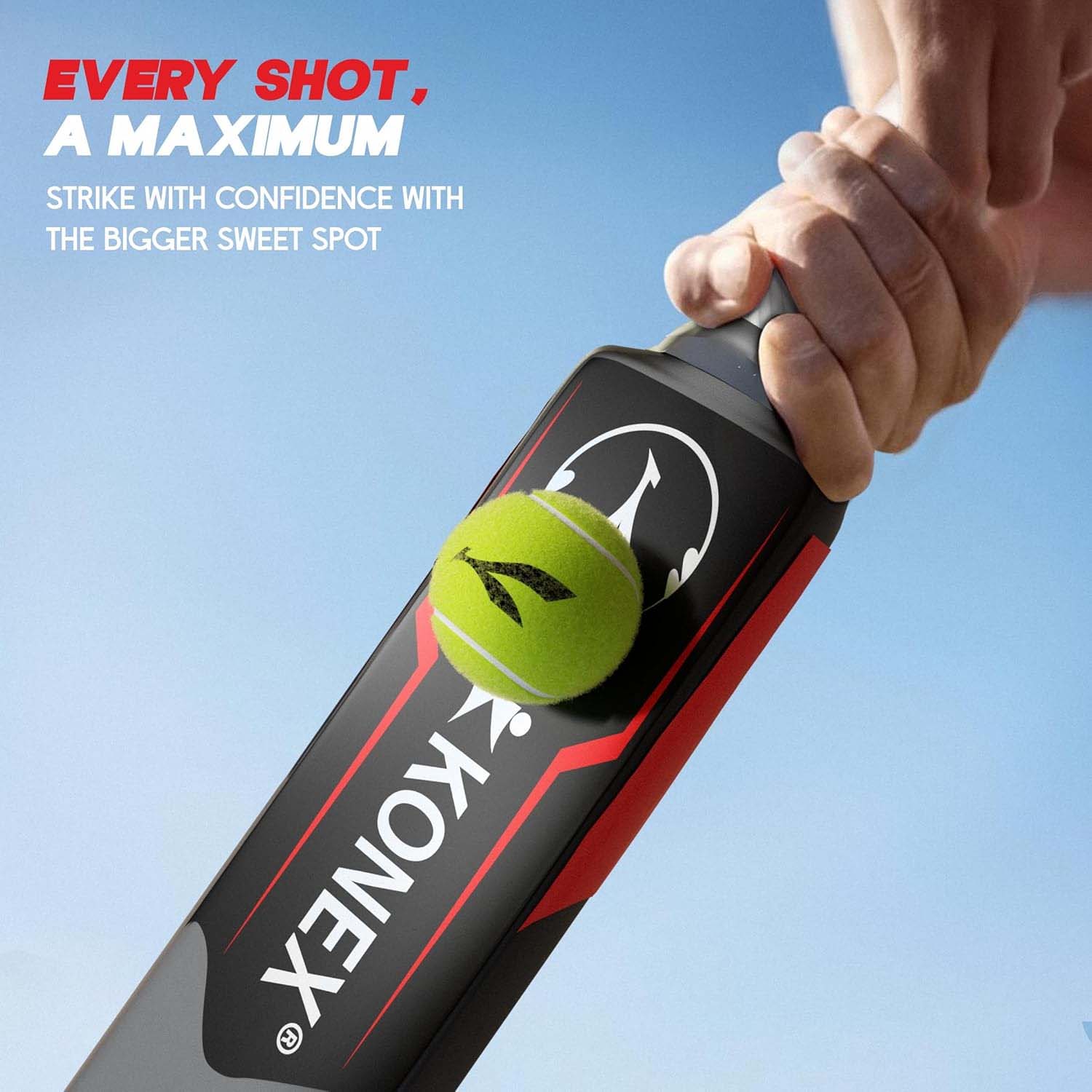 Plastic cricket bat made from weather-resistant hard plastic