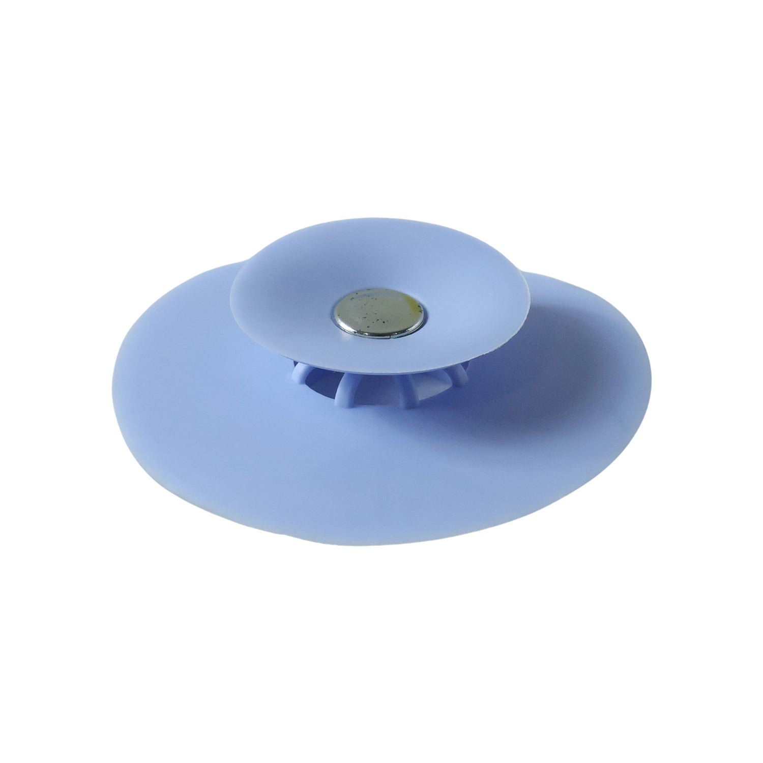 Suction cup drain strainer for kitchen sink