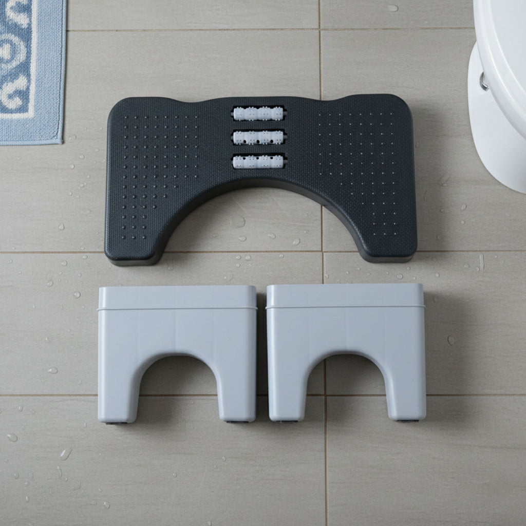 Side view of the portable toilet potty stool with ergonomic design