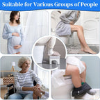 Close-up of bathroom toilet foot stool highlighting texture