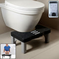 Ergonomic portable toilet potty stool with anti-slip footrest