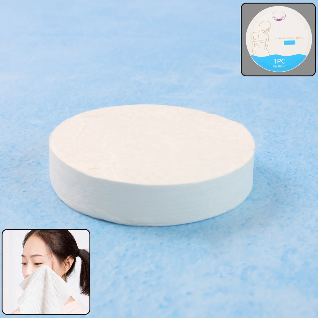 Single disposable bath sheet unfolded for use