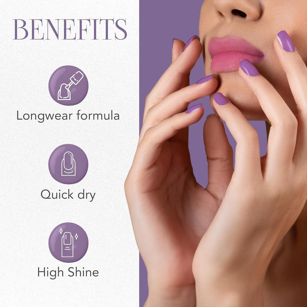 Rosy Glow Gel Nail Polish smooth even application on nails with high gloss