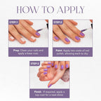 Rosy Glow Gel Nail Polish vibrant, chip-resistant pink finish on fingers