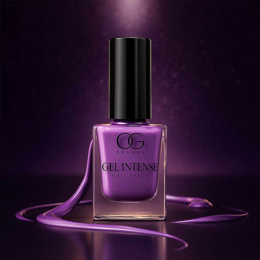 Rosy Glow Gel Nail Polish bottle with rich berry shade and glossy finish