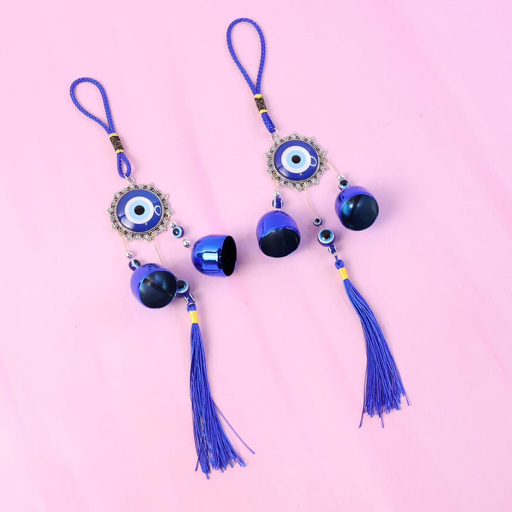 Home decor evil eye chime set enhancing positivity and style