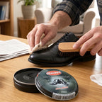 Leather shoe shine cream for daily use