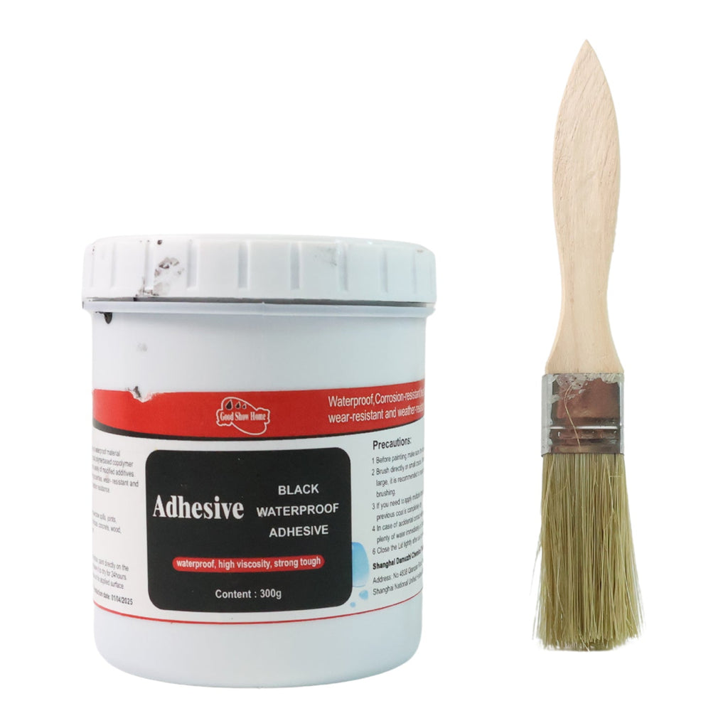 Durable black adhesive paste providing sure bond and water resistance