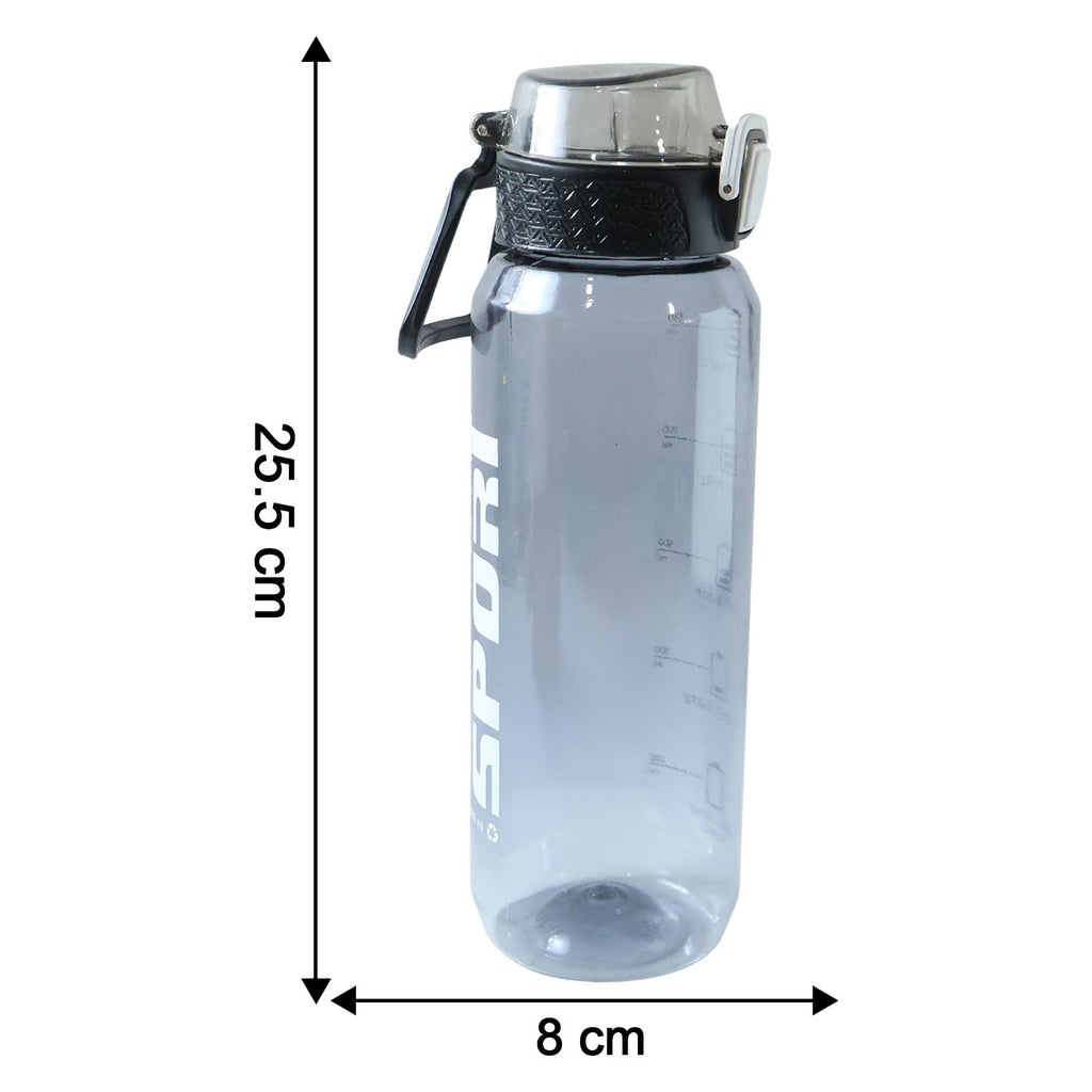 Size comparison featuring 1000 ML sports water bottle for hydration