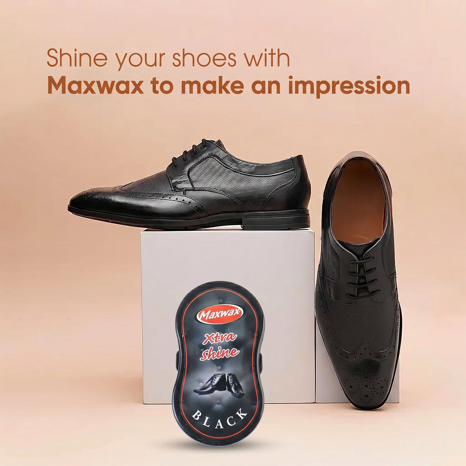 Quick black shoe polish liquid for instant shine