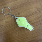 Pocket-size UV LED light keychain convenient for carrying on keys