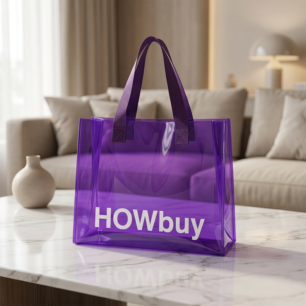 Ideal transparent tote bag for groceries and daily errands