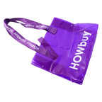 Eco-friendly transparent carry bag with handle strap