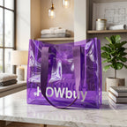 Additional view of stylish transparent shopping tote