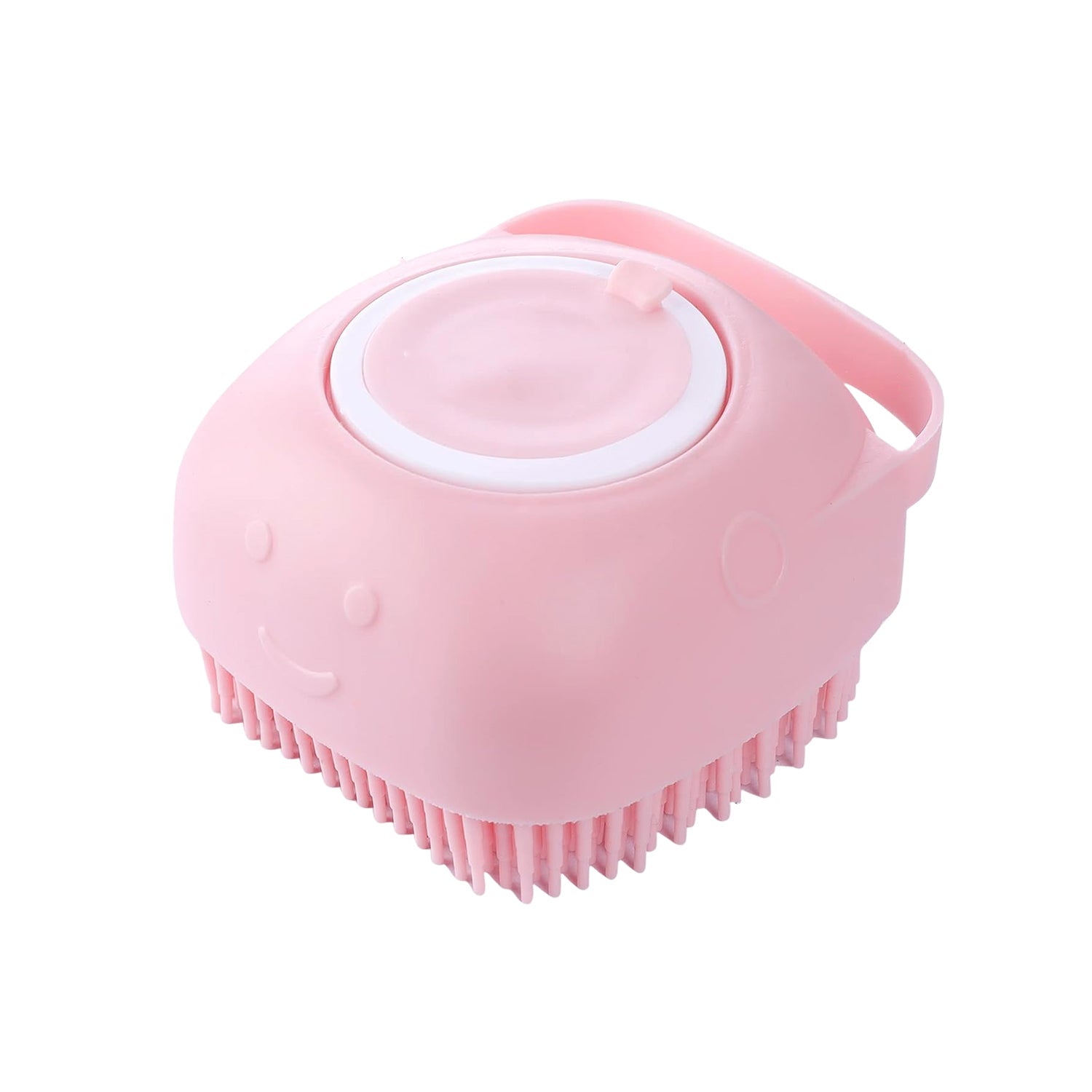 Soft silicone wash scrubber brush providing gentle exfoliation