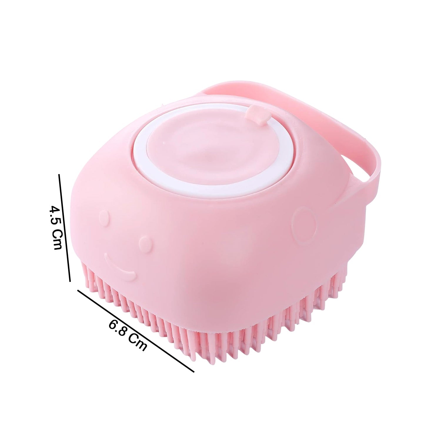 Lightweight silicone bath scrubber for body cleansing