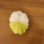 Soft mesh bath loofah on display for bath and shower use