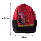 Casual & stylish school bag with fun car print for kids