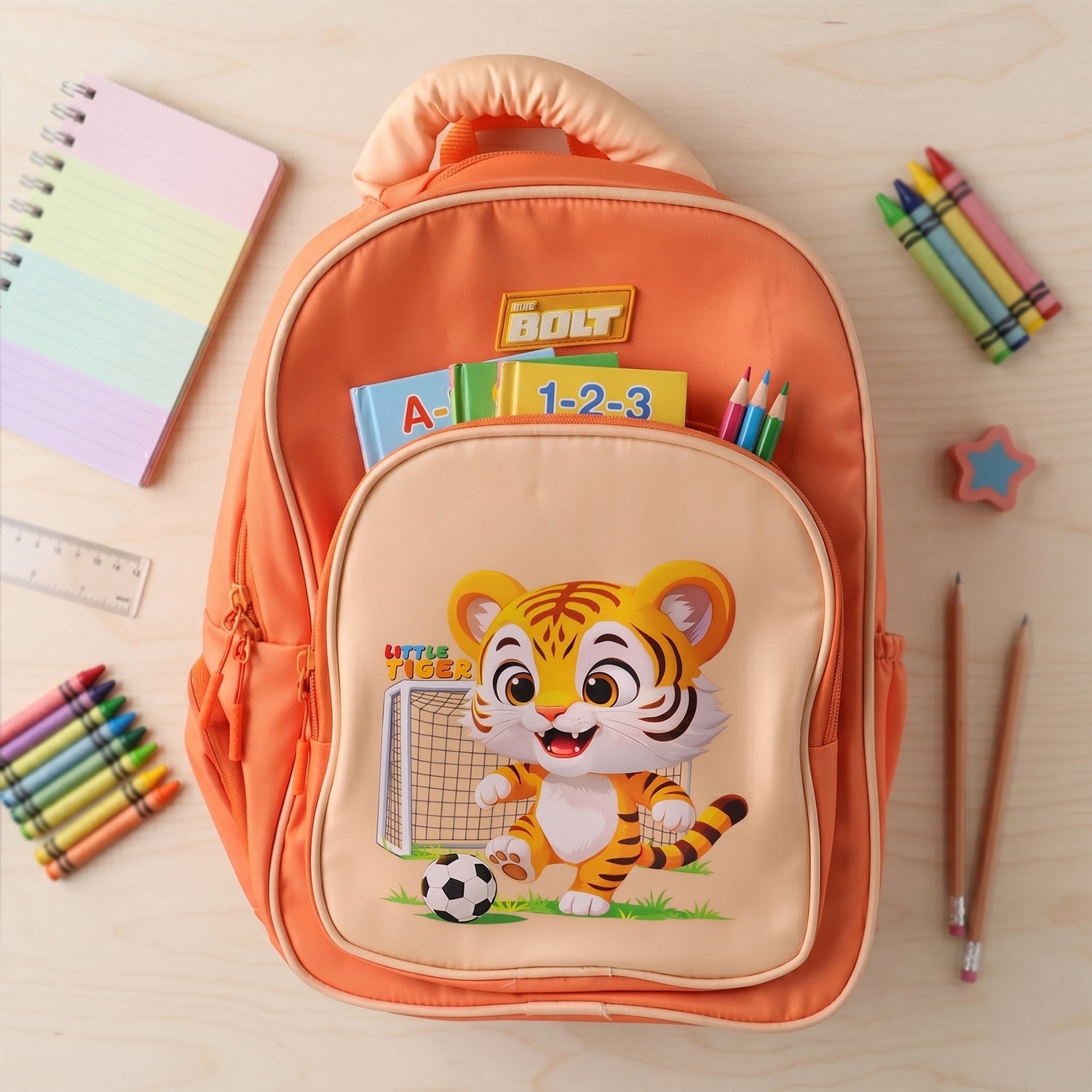 Colorful cartoon design backpack perfect for children