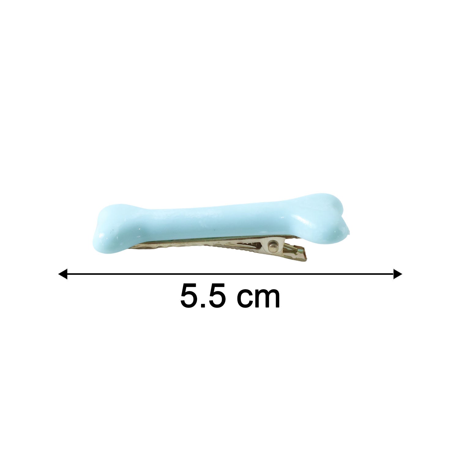 Size reference image for cartoon food hair clip set