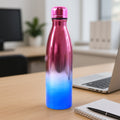 Premium stainless steel water bottle with stylish metallic finish