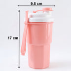 portable protein drink tumbler for gym and outdoor use