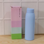 Stylish, lightweight blue textured glass hydration bottle for daily use
