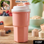 leakproof flip lid shaker bottle for health drinks