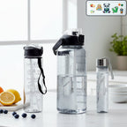 Front view of multipurpose water bottle set with 3 sizes including 2000ML bottle
