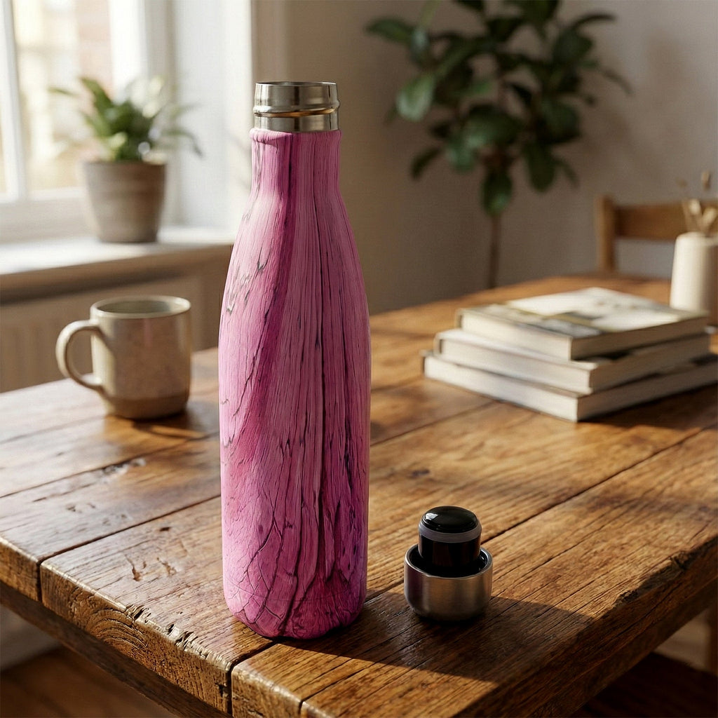 1000ml stainless steel water bottle with stylish marble design