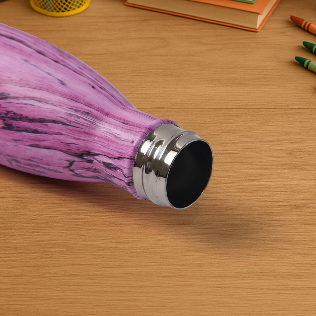 Stylish insulated stainless steel water bottle with leak-proof lid