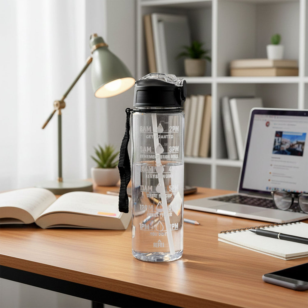 Home use of multipurpose water bottle from 3 in 1 bottle set