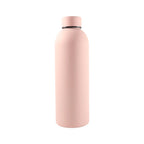 Eco-friendly reusable pink stainless steel bottle with double wall insulation